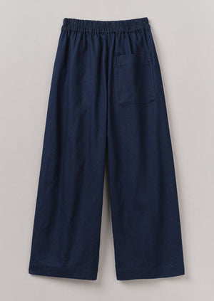 Twill Pull On Trousers | Indigo