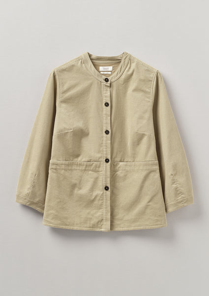 Front Pocket Soft Organic Cord Shirt | Stone | TOAST