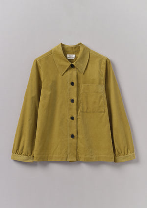 Baya Patch Pocket Organic Cord Shirt | Golden Olive