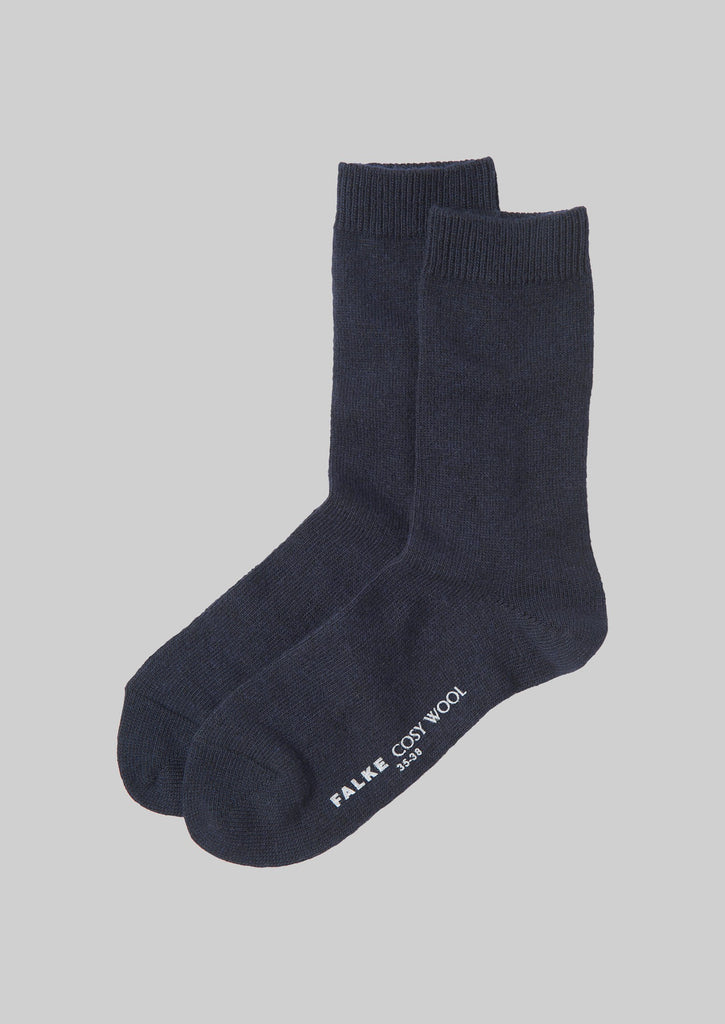 Falke Cosy Wool Socks | Dark Navy | TOAST